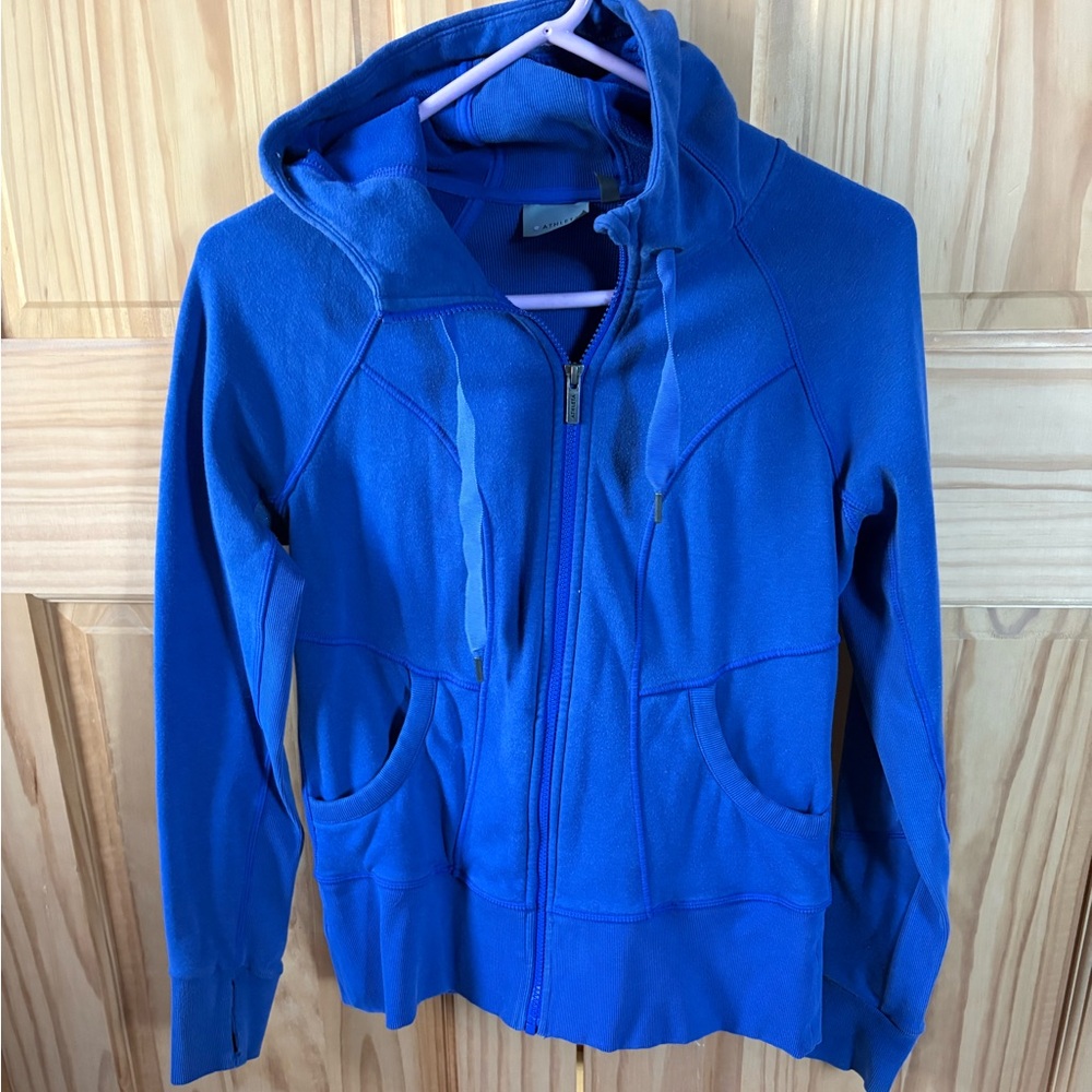 Athleta Blue Hoodie Sweatshirt